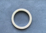 Real Type A Grey with Light Green Burma Jade Bangle - 55mm Half Moon