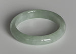 Authentic Grade A Green Jade Bangle Bracelet - 59mm Half Moon