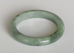 Genuine Grade A Green Jadeite Bracelet - 56mm Semi Round