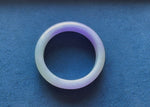 Genuine Grade A Green and Lavender Jade Bracelet - 55mm Half Moon
