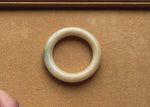 Grade A Ivory Jade Bangle - 53mm Round