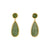 Willow Drop – Green Hetian Jade Teardrop Earrings in Gold Vermeil
