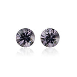 1.32ctw Sri Lankan Grey Round Spinel Pair - MAYS