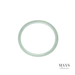 56mm Green Burmese Jadeite Jade Bangle Bracelet - MAYS