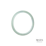 55mm Green Burmese Jadeite Jade Bangle Bracelet - MAYS