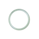 Authentic Untreated Pale Green Jade Bracelet - 56mm Half Moon