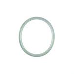 Real Grade A Pale green with a hint of Lavender Traditional Jade Bracelet - 57mm Oval
