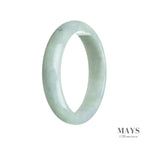 60mm Green Burmese Jadeite Jade Bangle Bracelet - MAYS