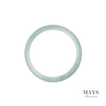 54mm Green Burmese Jadeite Jade Bangle Bracelet - MAYS