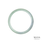 60mm Green, Lavender Burmese Jadeite Jade Bangle Bracelet - MAYS