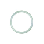 Authentic Grade A Pale green Jadeite Jade Bracelet - 54mm Half Moon