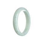 Authentic Grade A Pale green Jadeite Jade Bracelet - 54mm Half Moon