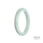 56mm Green, Lavender Burmese Jadeite Jade Bangle Bracelet - MAYS