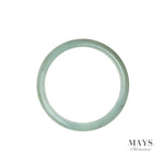 57mm Green Burmese Jadeite Jade Bangle Bracelet - MAYS