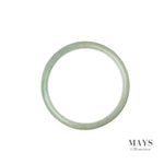 55mm Green Burmese Jadeite Jade Bangle Bracelet - MAYS