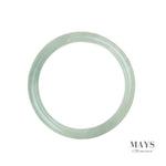64mm Green Burmese Jadeite Jade Bangle Bracelet - MAYS