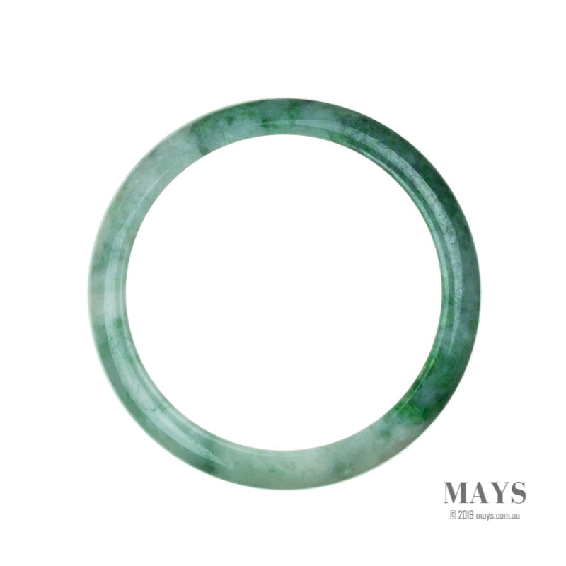 68mm Green Burmese Jadeite Jade Bangle Bracelet - MAYS