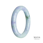 57mm Lavender Burmese Jadeite Jade Bangle Bracelet - MAYS