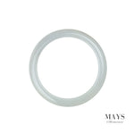 56mm Lavender Burmese Jadeite Jade Bangle Bracelet - MAYS