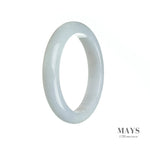 56mm Lavender Burmese Jadeite Jade Bangle Bracelet - MAYS