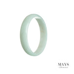 52mm Green Burmese Jadeite Jade Bangle Bracelet - MAYS