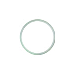 Authentic Grade A Green Lavender White Burmese Jade Bangle Bracelet - 52mm Flat