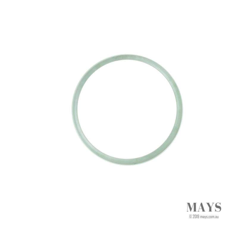 50mm Green Burmese Jadeite Jade Bangle Bracelet - MAYS