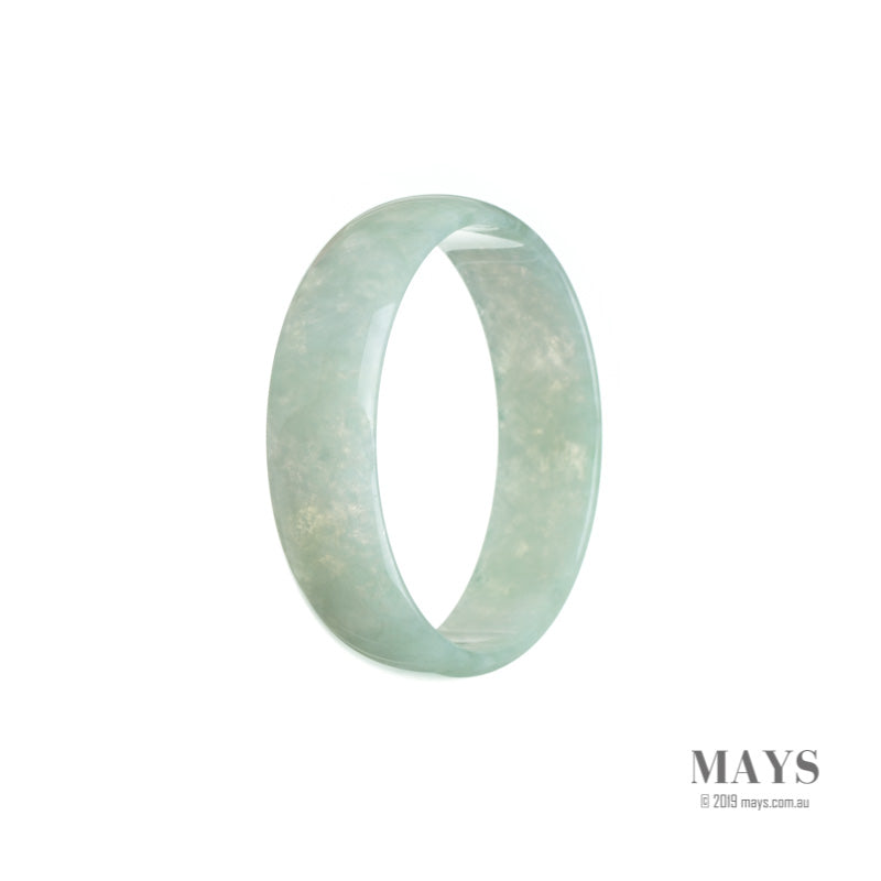 50mm Green Burmese Jadeite Jade Bangle Bracelet - MAYS