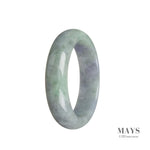 55mm Grade A Jadeite Jade Bangle - MAYS