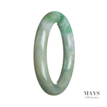 56mm Grade A Jadeite Jade Bangle - MAYS
