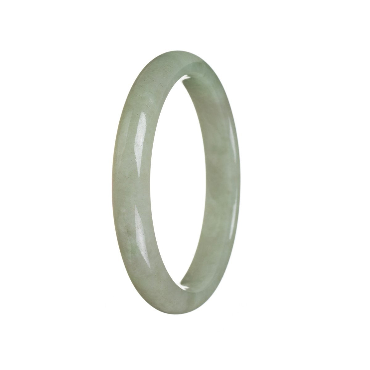 57mm Grade A Jadeite Jade Bangle - MAYS