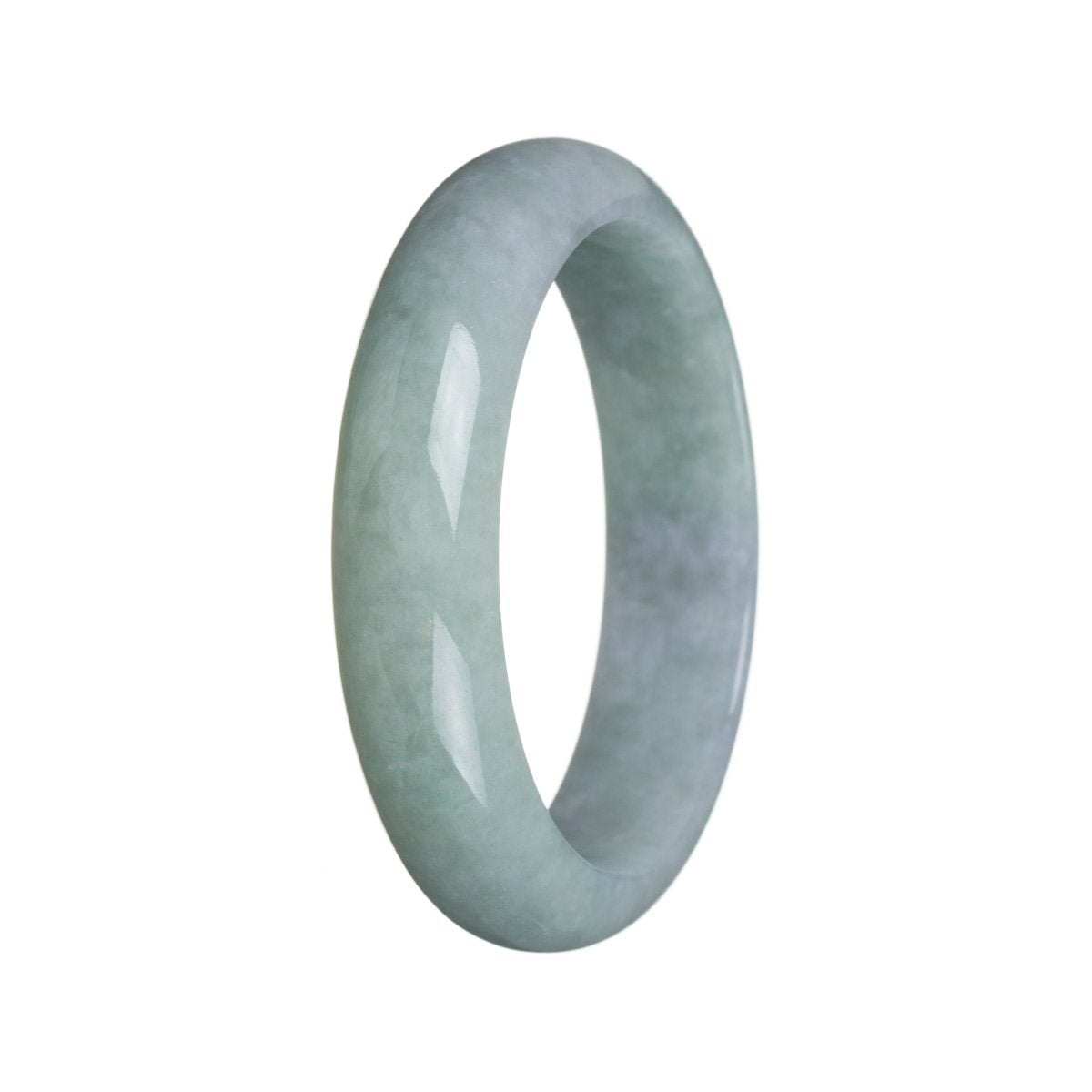 57mm Grade A Jadeite Jade Bangle - MAYS