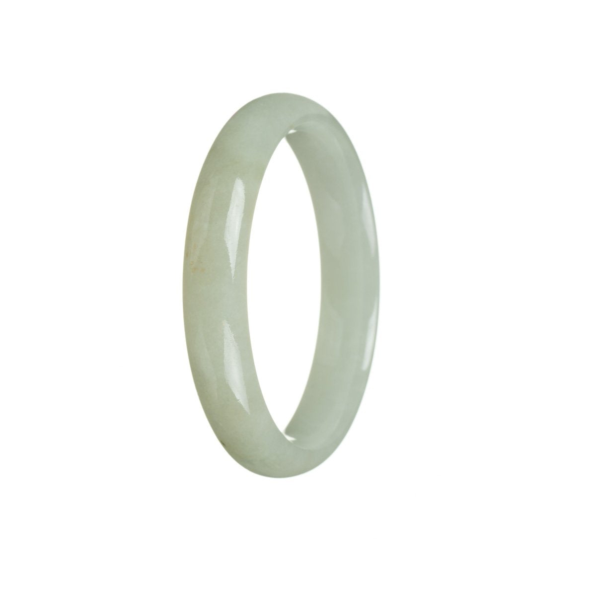 56mm Grade A Jadeite Jade Bangle - MAYS