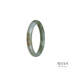 A close-up image of a small, delicate green bracelet made from genuine Type A Green Burmese Jade. The bracelet is designed for children and features a simple yet elegant style.