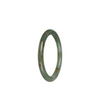 A small green jadeite jade bangle bracelet designed for a child, featuring genuine natural jade.
