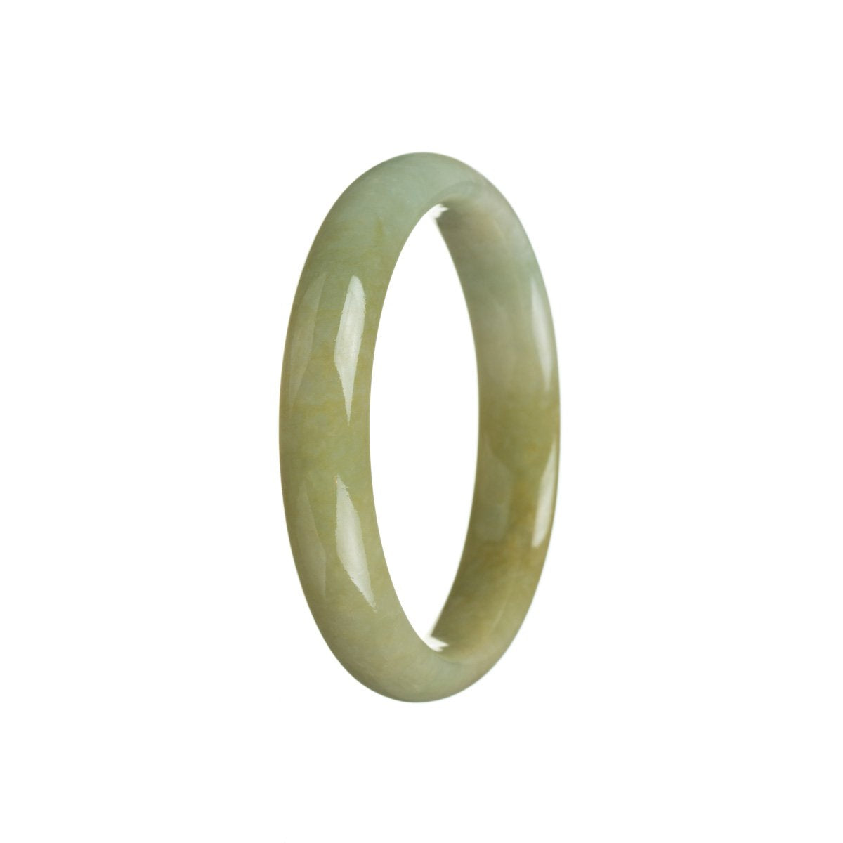 56mm Grade A Jadeite Jade Bangle - MAYS