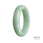 57mm Grade A Jadeite Jade Bangle - MAYS