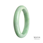 59mm Grade A Jadeite Jade Bangle - MAYS