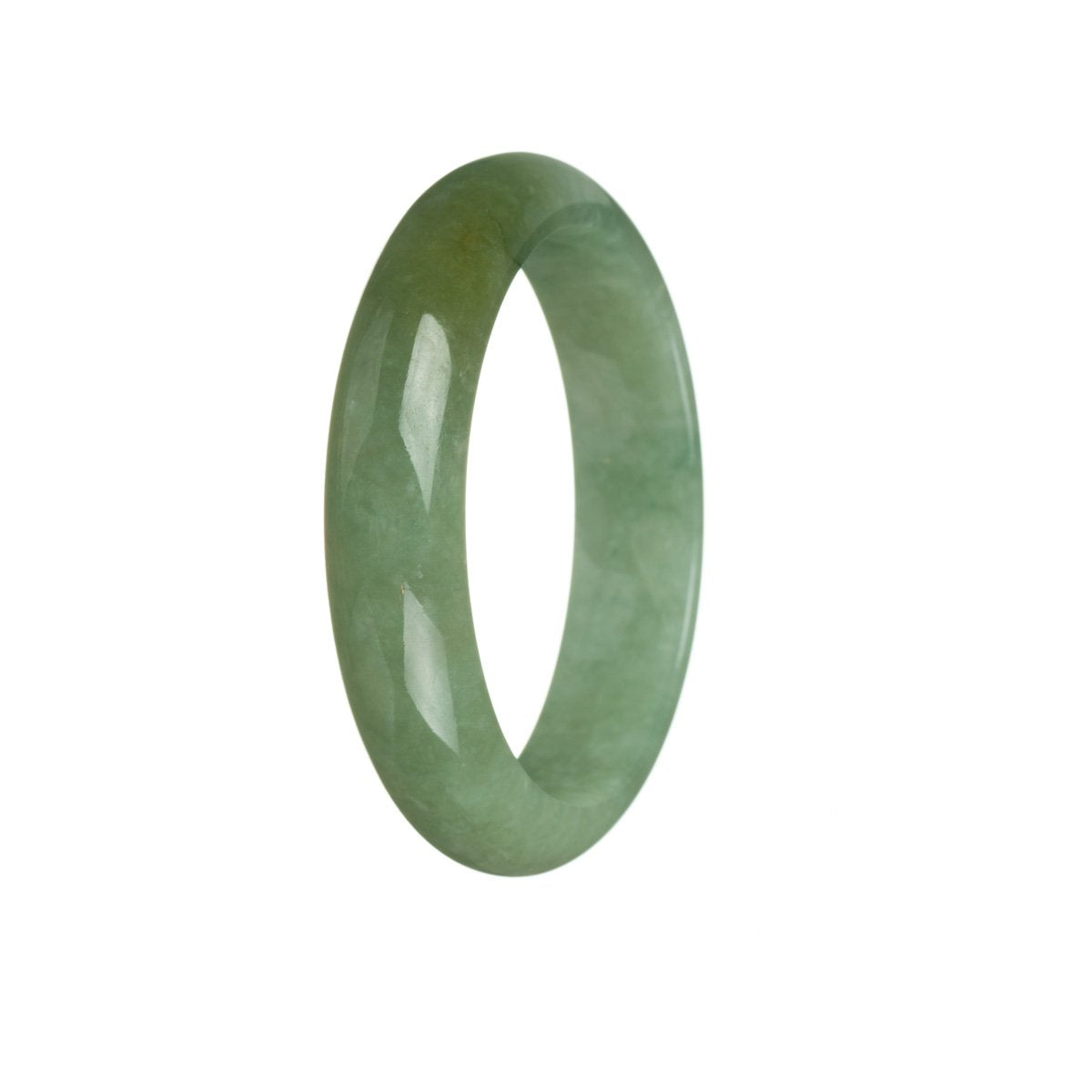 55mm Grade A Jadeite Jade Bangle - MAYS