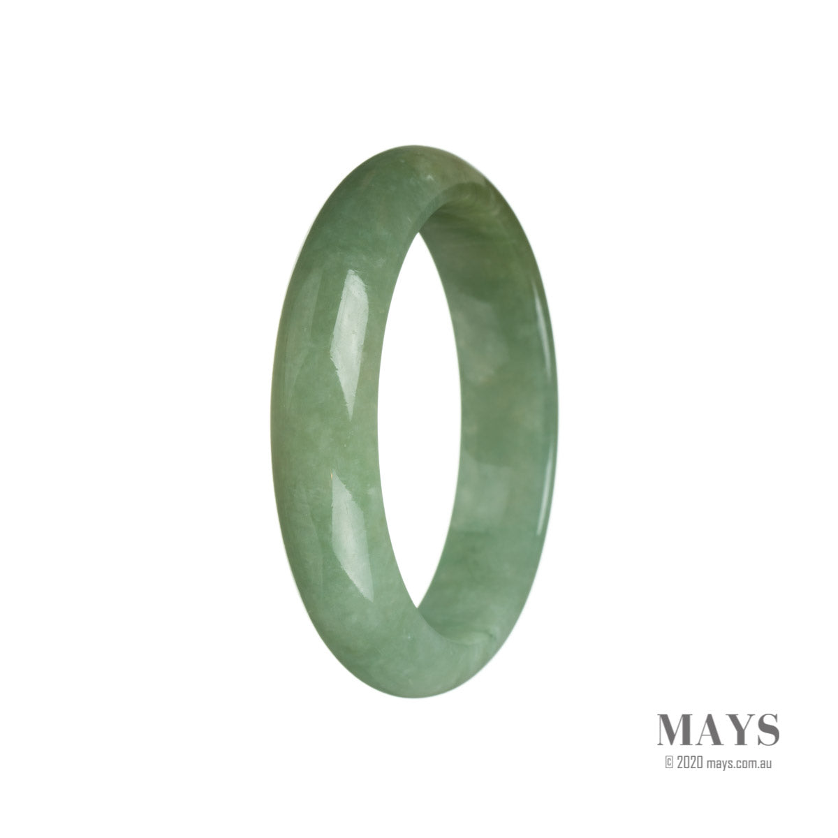 55mm Grade A Jadeite Jade Bangle - MAYS