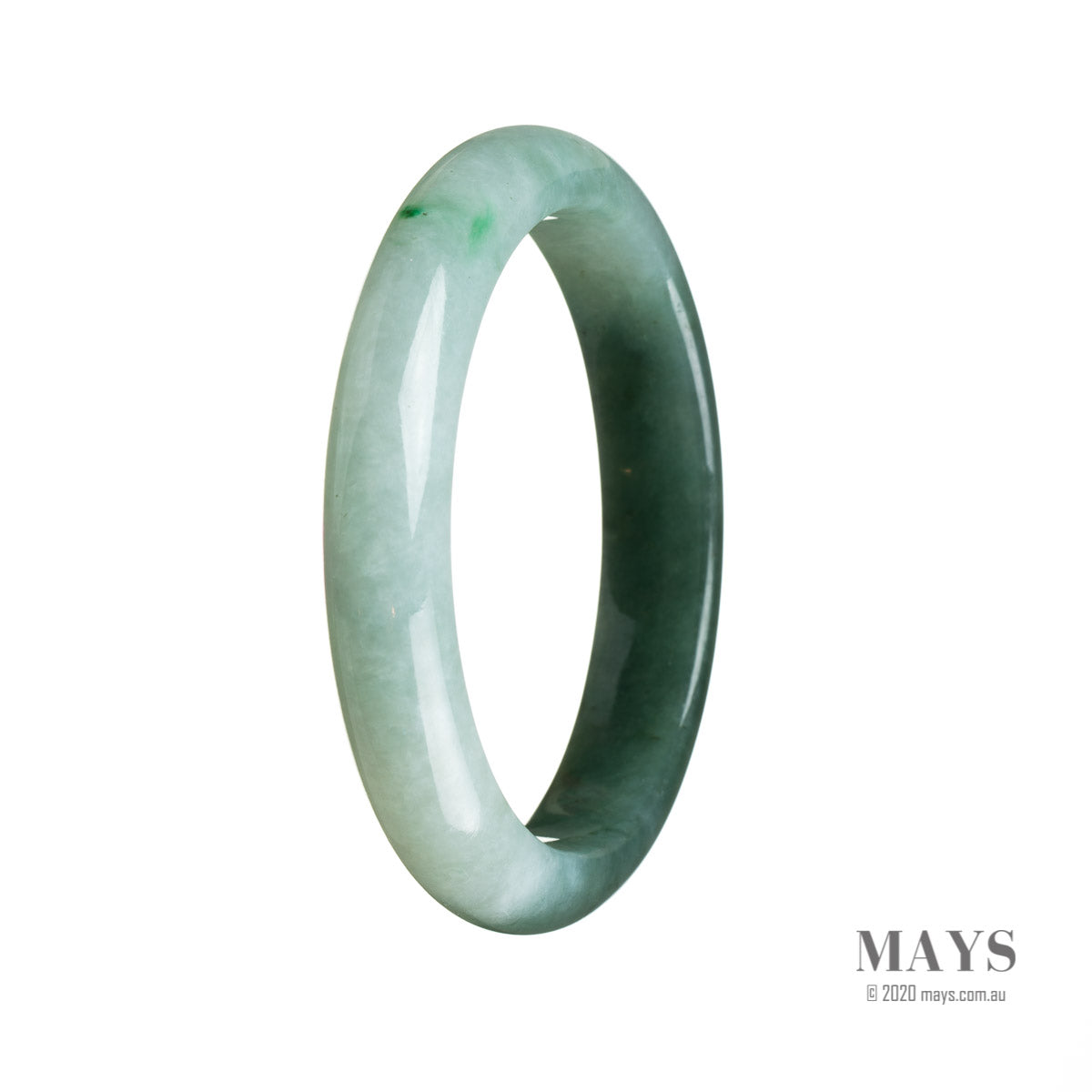 58mm Grade A Jadeite Jade Bangle - MAYS