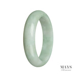62mm Grade A Jadeite Jade Bangle - MAYS