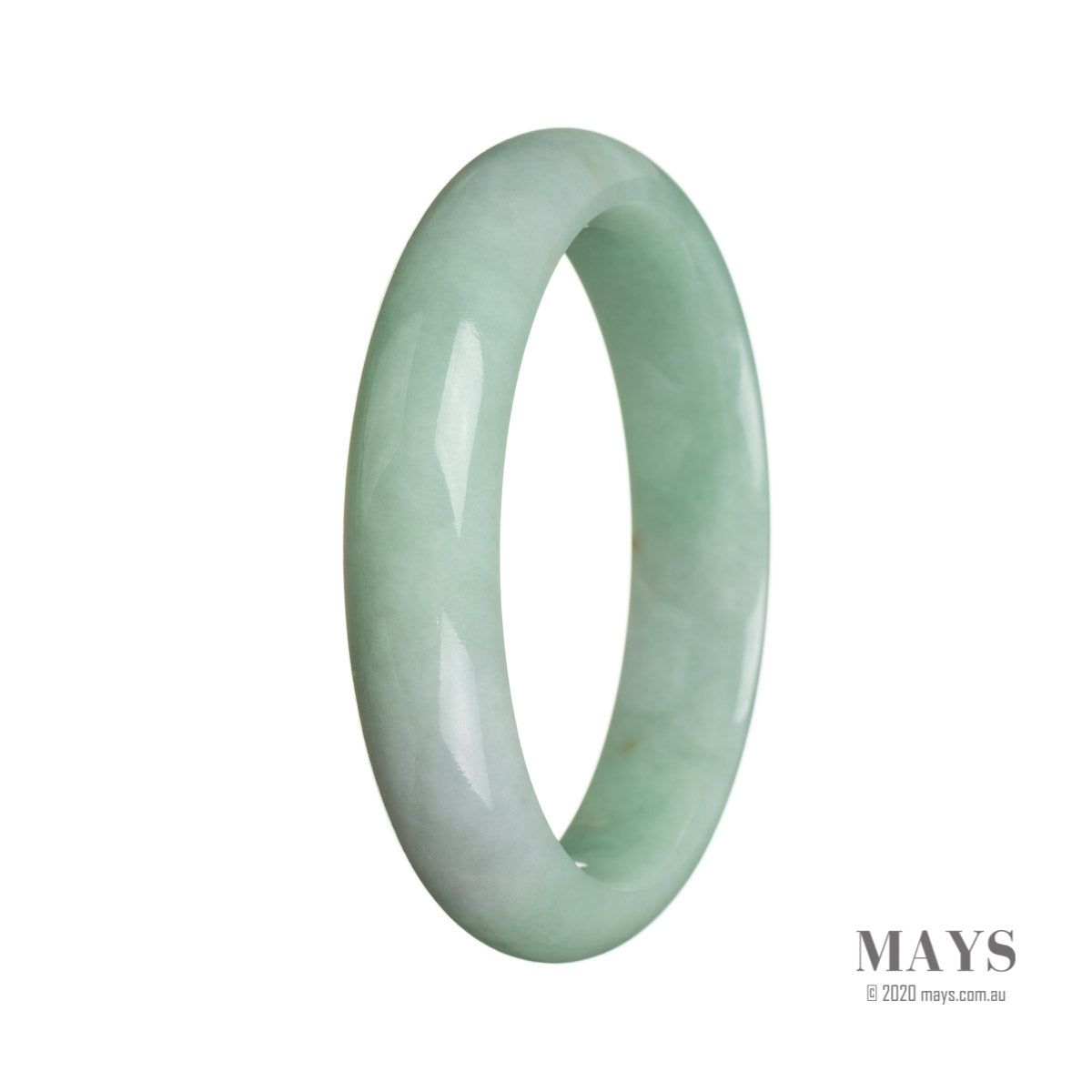 59mm Grade A Jadeite Jade Bangle - MAYS