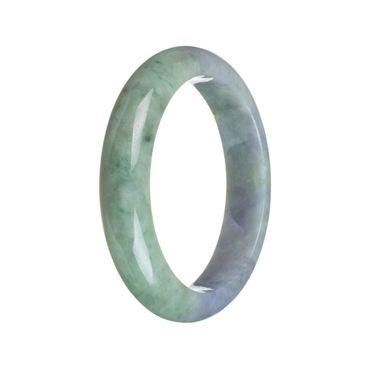 57mm Grade A Jadeite Jade Bangle - MAYS