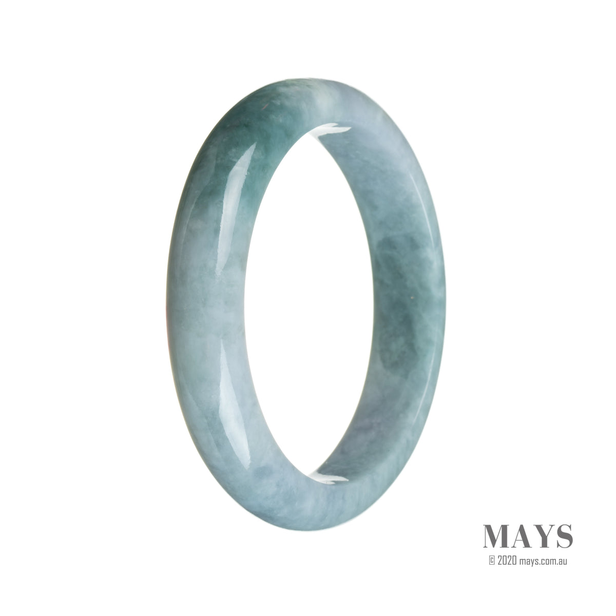 58mm Grade A Jadeite Jade Bangle - MAYS