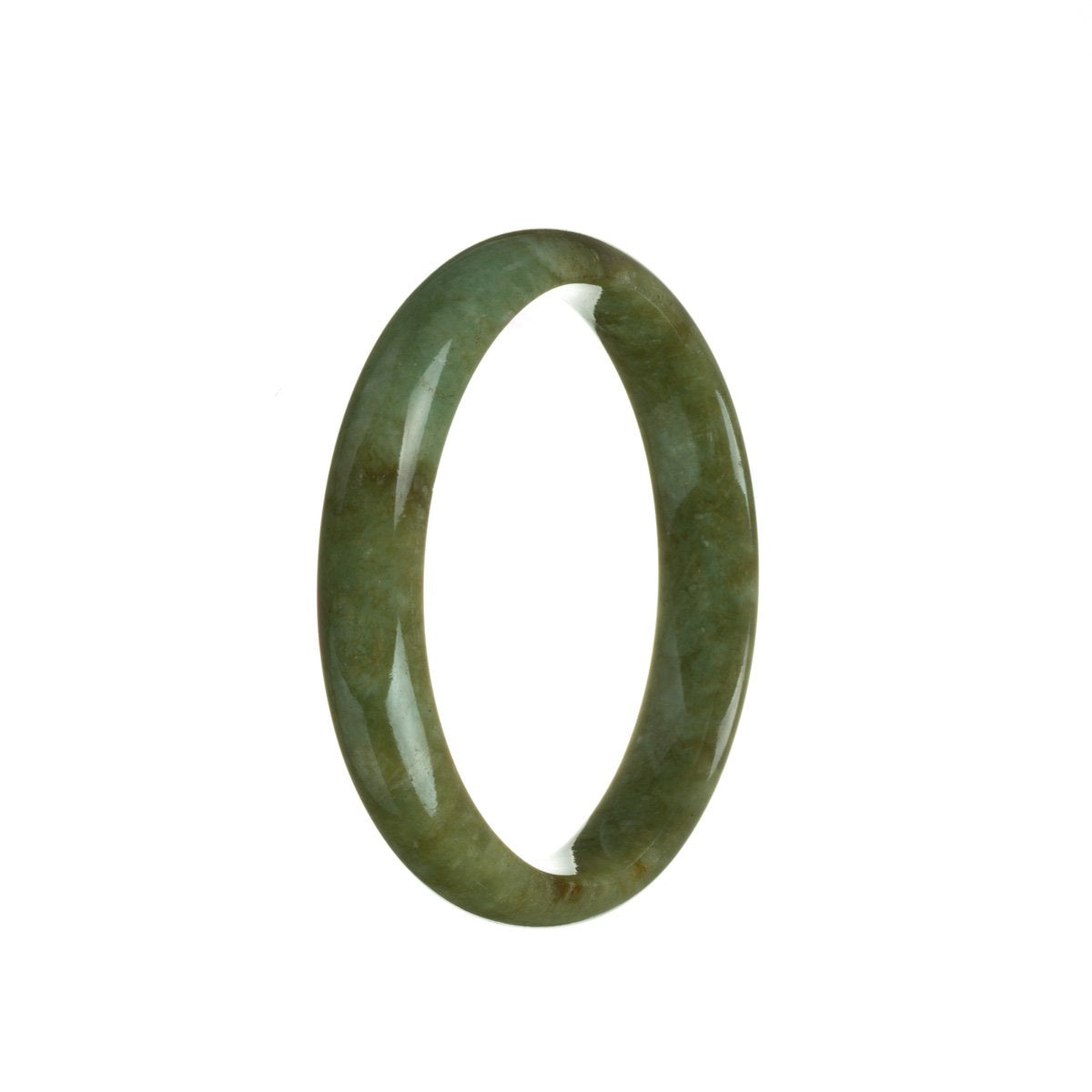 57mm Natural Grade A Jade Bangle Bracelet