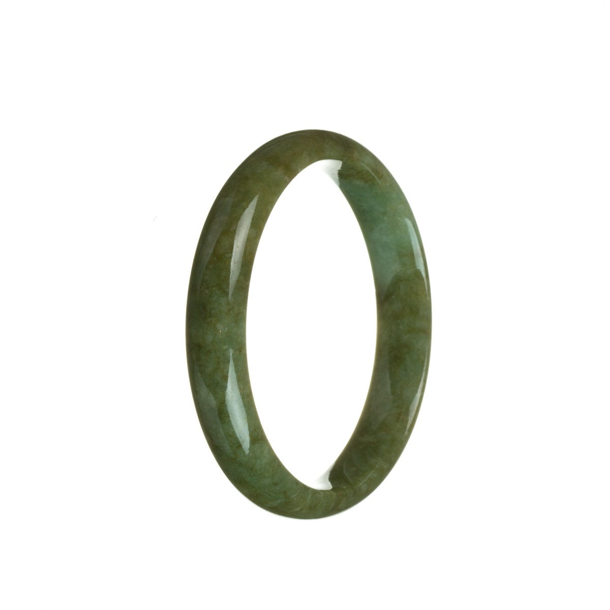 57mm Natural Grade A Jade Bangle Bracelet