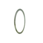 A thin, genuine Type A Green with Lavender Burma Jade Bangle measuring 58mm in diameter. Made by MAYS™.