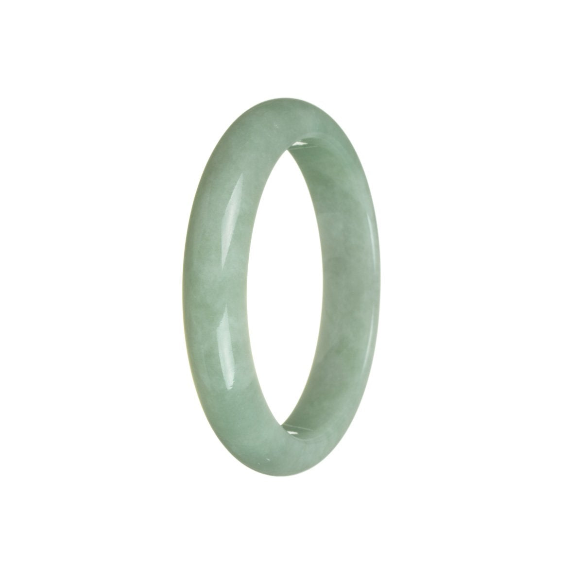 58mm Green Jadeite Jade Bangle Bracelet
