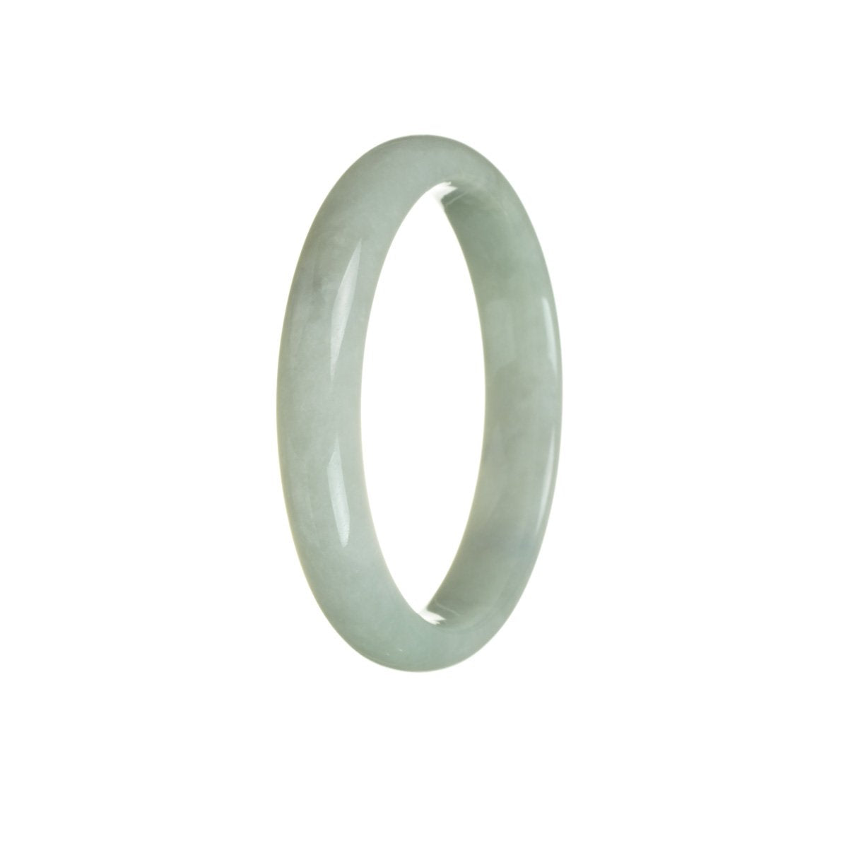 57mm Pale Green Jadeite Jade Bangle Bracelet